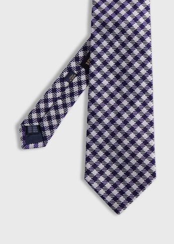 Paul Stuart Woven Silk Small Check Tie