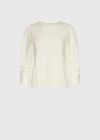Paul Stuart Knit Long Sleeve Chiffon Inlay, thumbnail 1