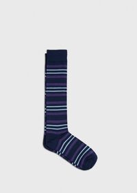Paul Stuart Wool Blend Multi Stripe Sock, thumbnail 1
