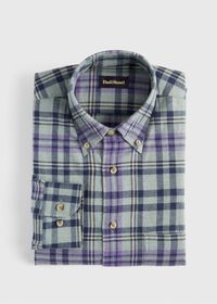 Paul Stuart Plaid Flannel Sport Shirt, thumbnail 1