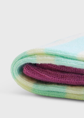 Paul Stuart Cotton Two Color Stripe Sock