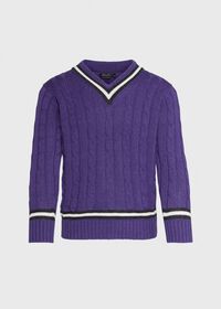 Paul Stuart Scottish Cashmere Tennis Sweater, thumbnail 1