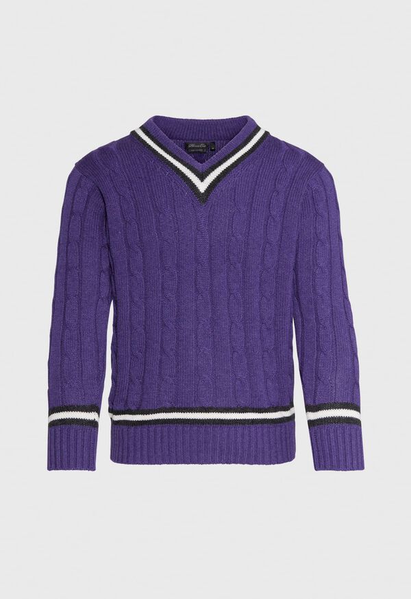 Paul Stuart Scottish Cashmere Tennis Sweater, image 1