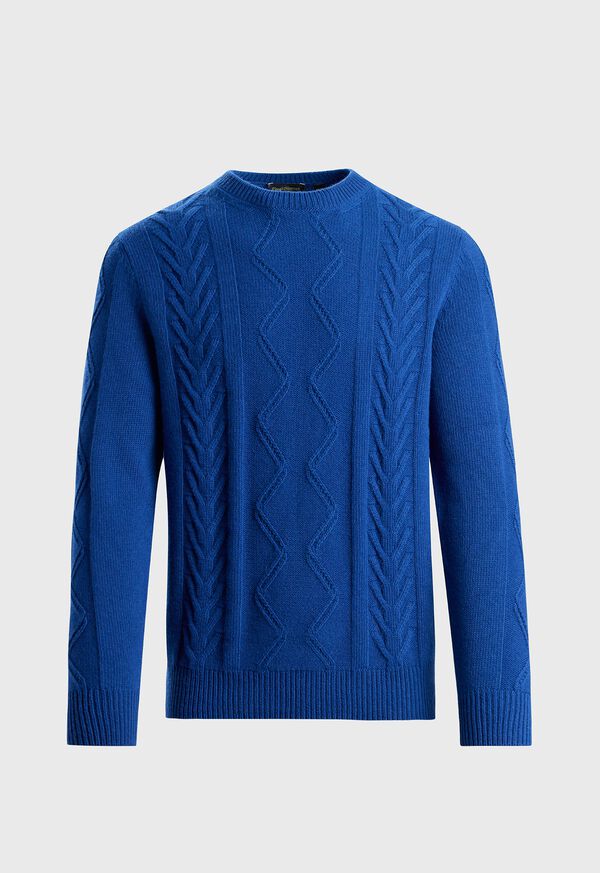 Paul Stuart Wool & Cashmere Cable Crewneck, image 1