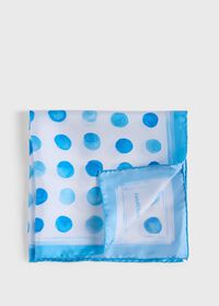 Paul Stuart Printed Silk Watercolor Dot Pocket Square, thumbnail 1