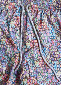 Paul Stuart Mosaic Fish Print Swim Trunk, thumbnail 2