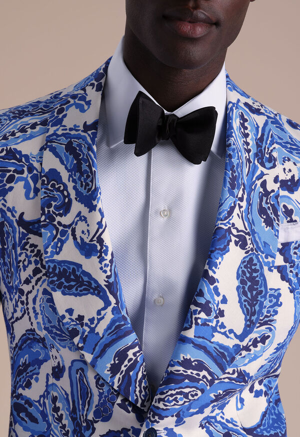 Paul Stuart Black Formal Satin Bow Tie, image 2