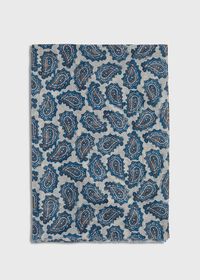 Paul Stuart Cotton & Linen Paisley Print Scarf, thumbnail 2