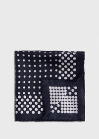 Paul Stuart Silk Twill Dot Pocket Square, thumbnail 1