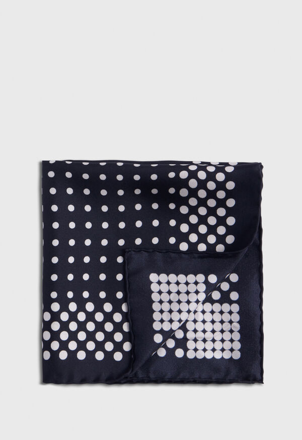 Paul Stuart Silk Twill Dot Pocket Square, image 1