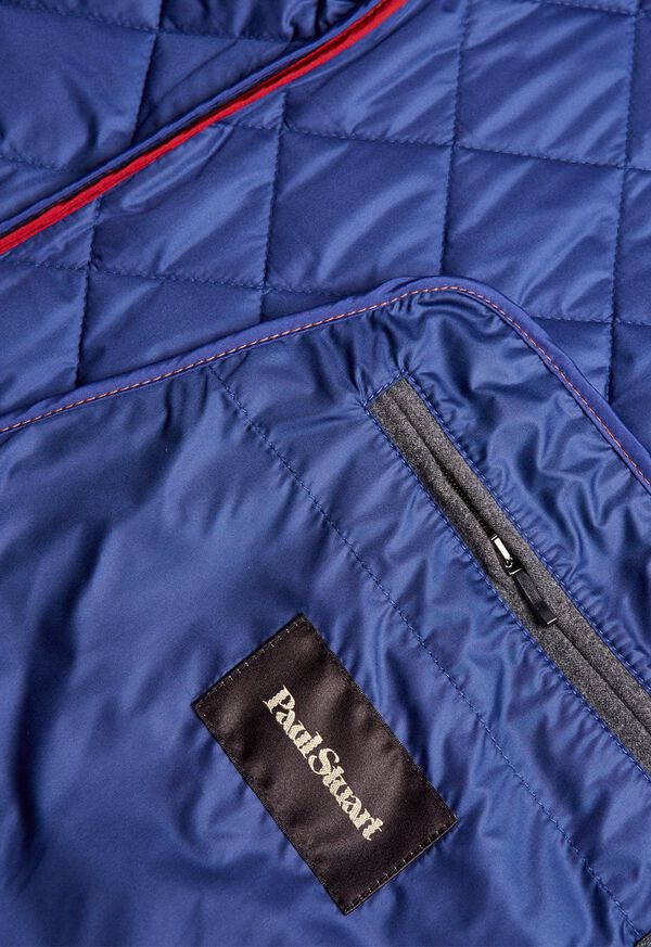 Paul Stuart Nylon Quilted Vest with Piping, image 13
