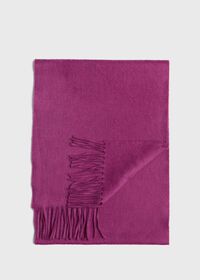 Paul Stuart Cashmere Solid Color Scarf with Embroidered Logo, thumbnail 17