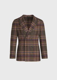 Paul Stuart Horseblanket Oatmeal Plaid Sport Coat, thumbnail 1