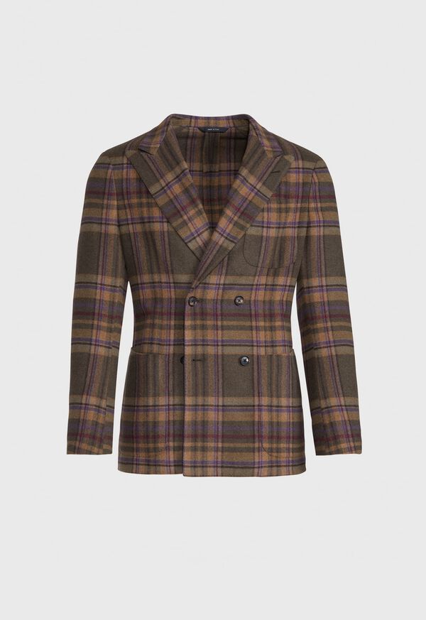 Paul Stuart Horseblanket Oatmeal Plaid Sport Coat, image 1