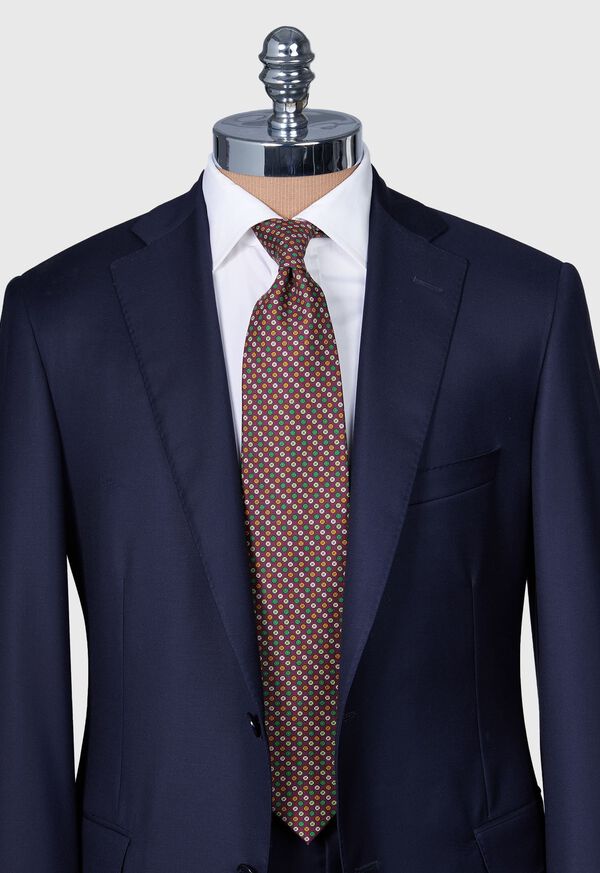 Paul Stuart Printed Silk Micro Medallion Tie, image 2