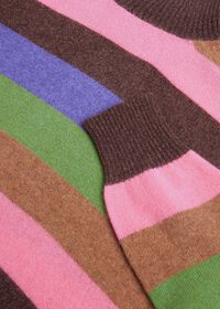 Paul Stuart Cashmere Multi-Stripe Turtleneck Sweater, thumbnail 3