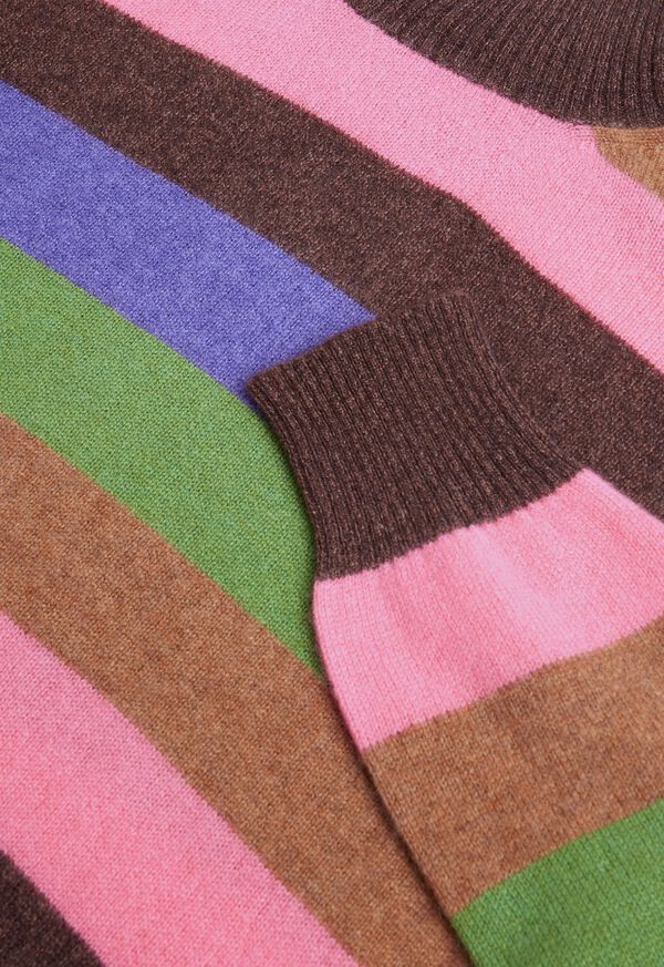 Paul Stuart Cashmere Multi-Stripe Turtleneck Sweater, image 3