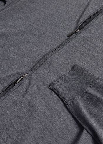 Paul Stuart Essential Merino Wool Zip Cardigan