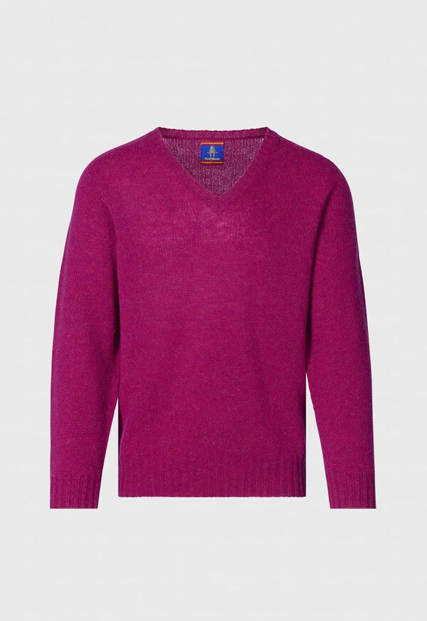 Paul Stuart Shetland Wool V-Neck Sweater, image 1
