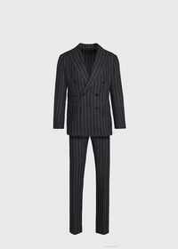 Paul Stuart Double Breasted Stripe Suit, thumbnail 1