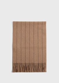 Paul Stuart Wool and Cashmere Chalk Stripe Scarf, thumbnail 2