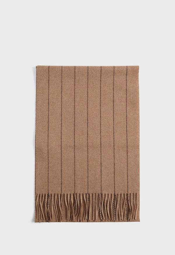Paul Stuart Wool and Cashmere Chalk Stripe Scarf, image 2