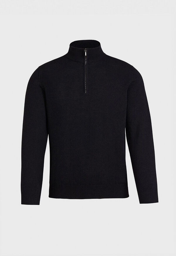 Paul Stuart Cashmere 1/4 Zip Sweater, image 1