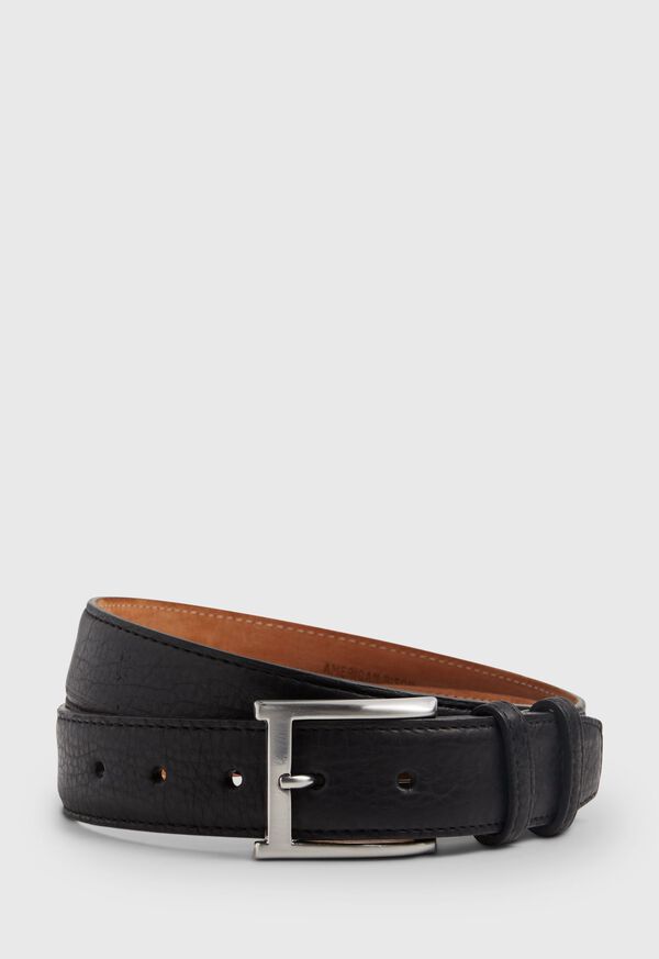 Paul Stuart Textured Bison Belt, image 1