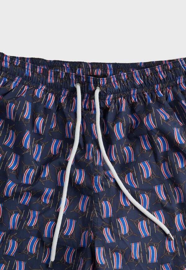Paul Stuart Beach Chair Print Swim Trunk, image 2