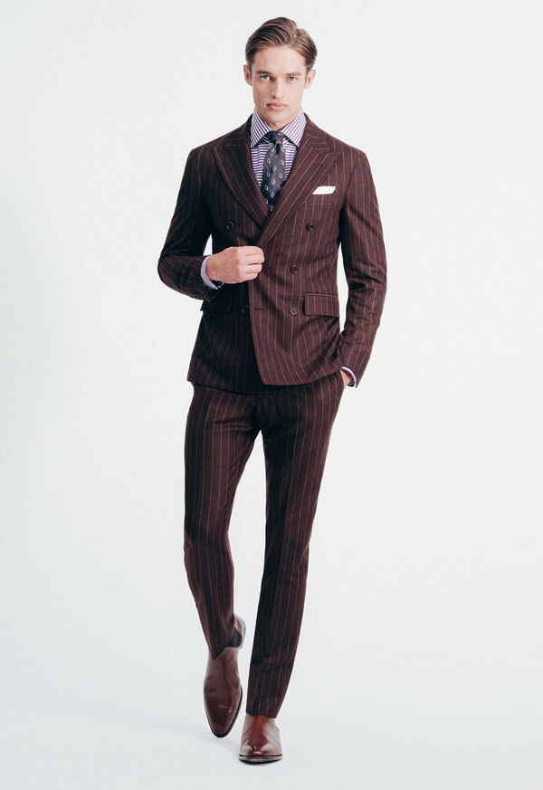 Paul Stuart Chalk Stripe Flannel Suit, image 2
