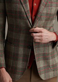 Paul Stuart Plaid Wool Soft Constructed Jacket, thumbnail 3