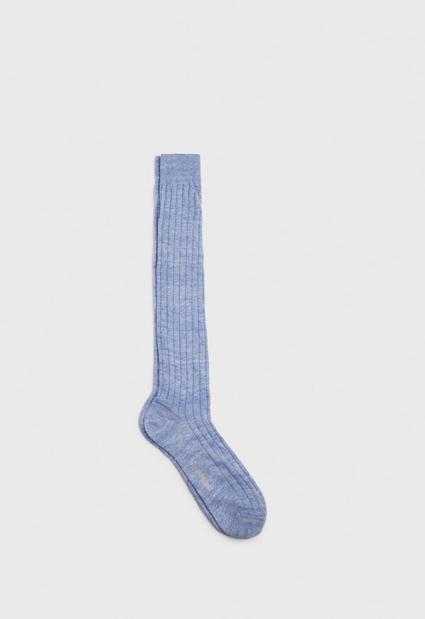 Paul Stuart Ribbed Linen Sock, image 1