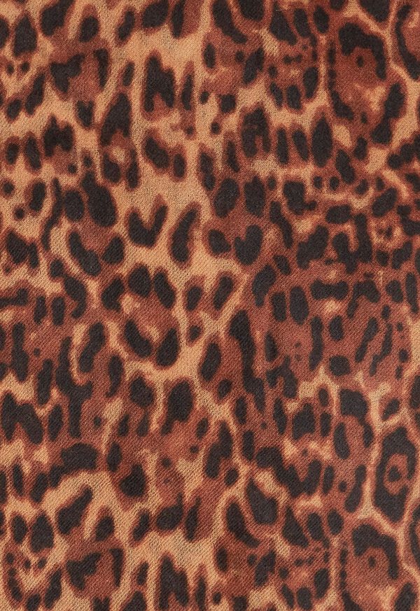 Paul Stuart Leopard Print Lightweight Cashmere Scarf, image 2