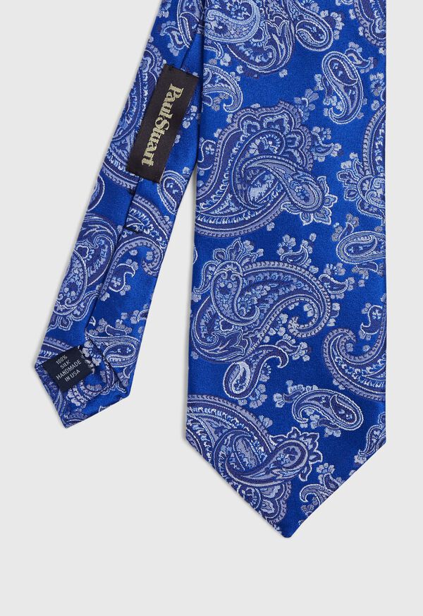 Paul Stuart Satin Paisley Tie, image 1