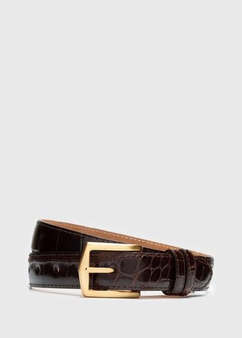 Paul Stuart Glazed Alligator Belt