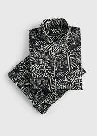 Paul Stuart Deco Print Linen Pajama, thumbnail 1