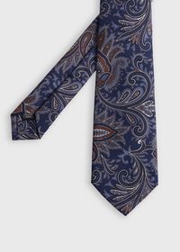 Paul Stuart Printed Silk Paisley Tie, thumbnail 1