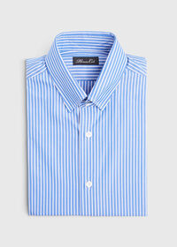 Paul Stuart Blue and White Stripe Dress Shirt, thumbnail 1