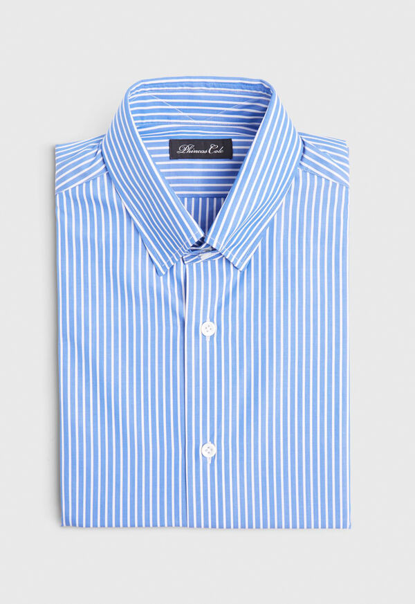 Paul Stuart Blue and White Stripe Dress Shirt, image 1