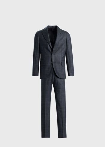 Paul Stuart Wool Windowpane Suit