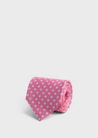 Paul Stuart Printed Silk Circle Tie, thumbnail 1