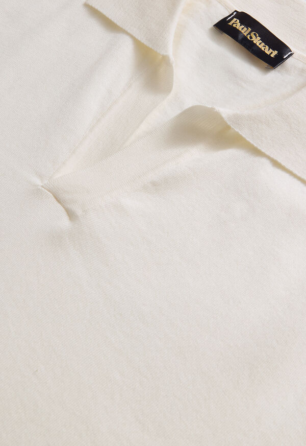 Paul Stuart Open Collar Cotton Polo, image 2