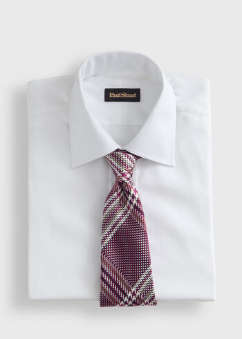 Paul Stuart Woven Silk Large Plaid Tie