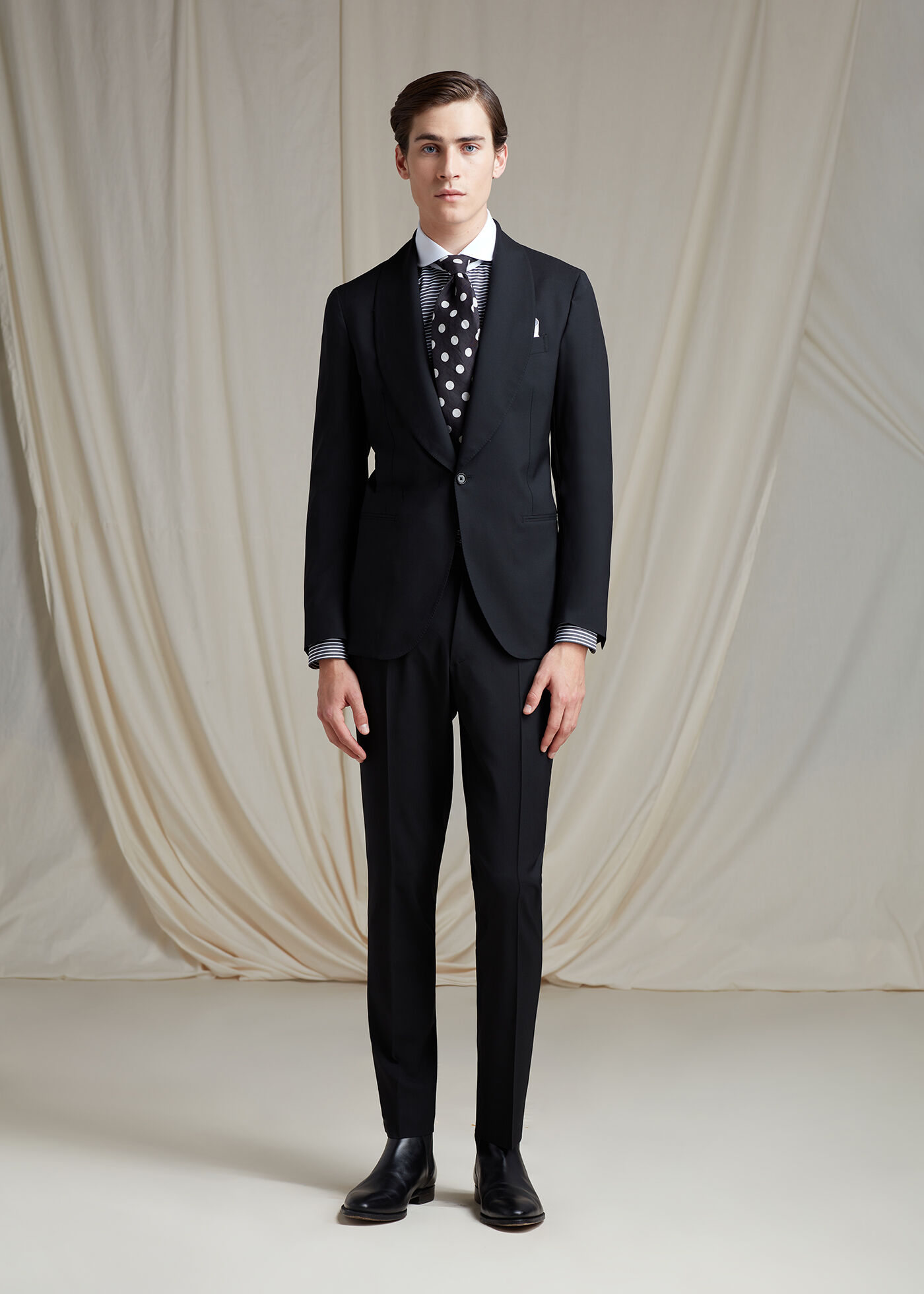 Chelsea boots with tuxedo shop