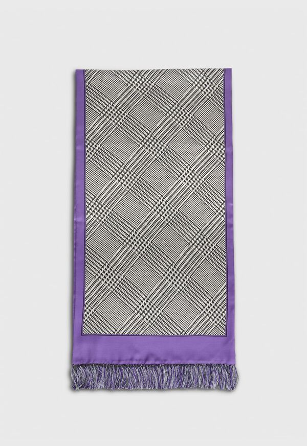 Paul Stuart Plaid Printed Silk Scarf, image 2