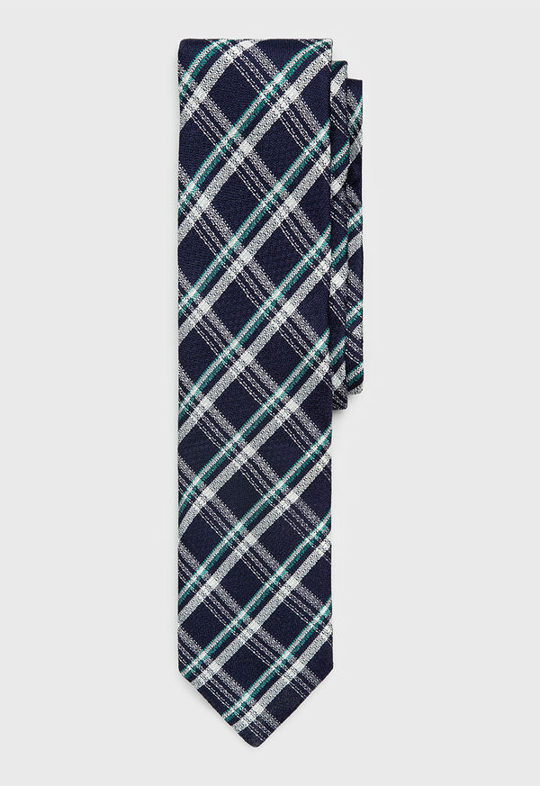 Paul Stuart Silk Plaid Tie, image 1