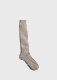 Paul Stuart Ribbed Linen Sock, thumbnail 1