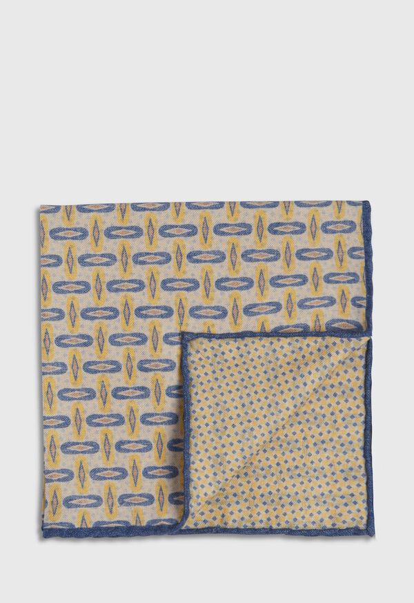 Paul Stuart Vintage Deco Print Pocket Square, image 1
