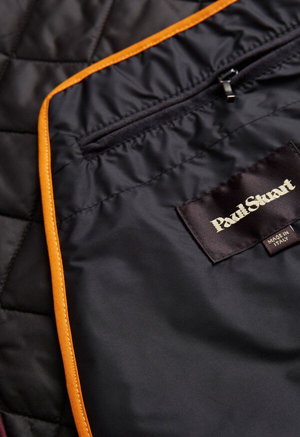 Paul Stuart Nylon Quilted Vest with Piping, image 4