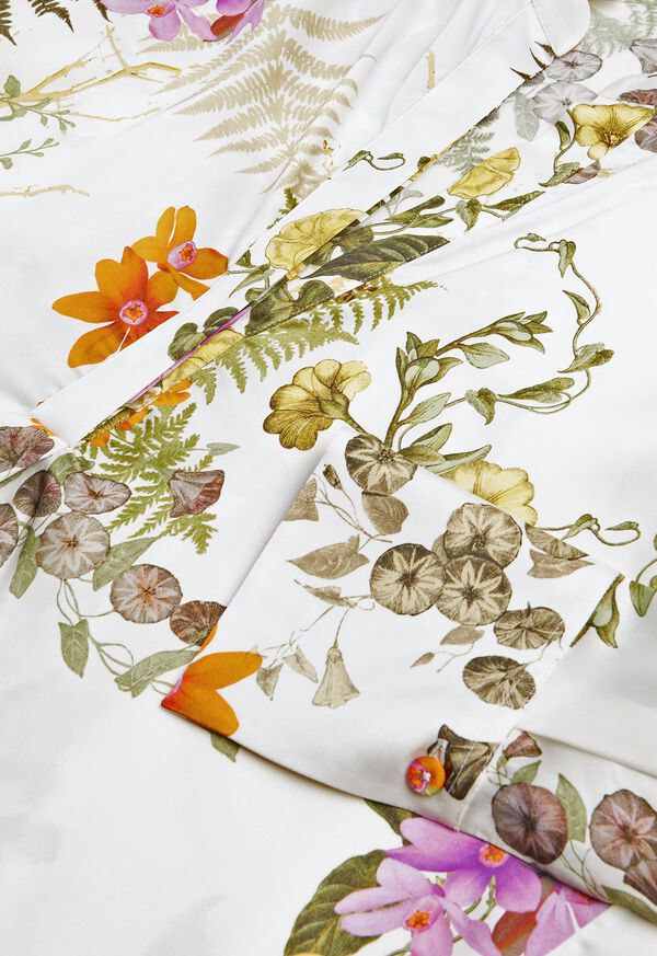 Paul Stuart Button Front Floral Print Blouse, image 2